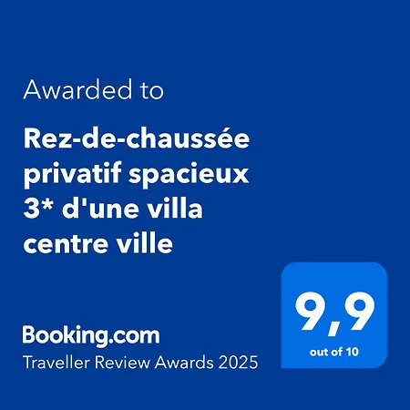 Rez-de-chaussée Privatif Spacieux 3* D'une Centre Appartement